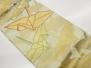 折鶴模様織出し名古屋帯